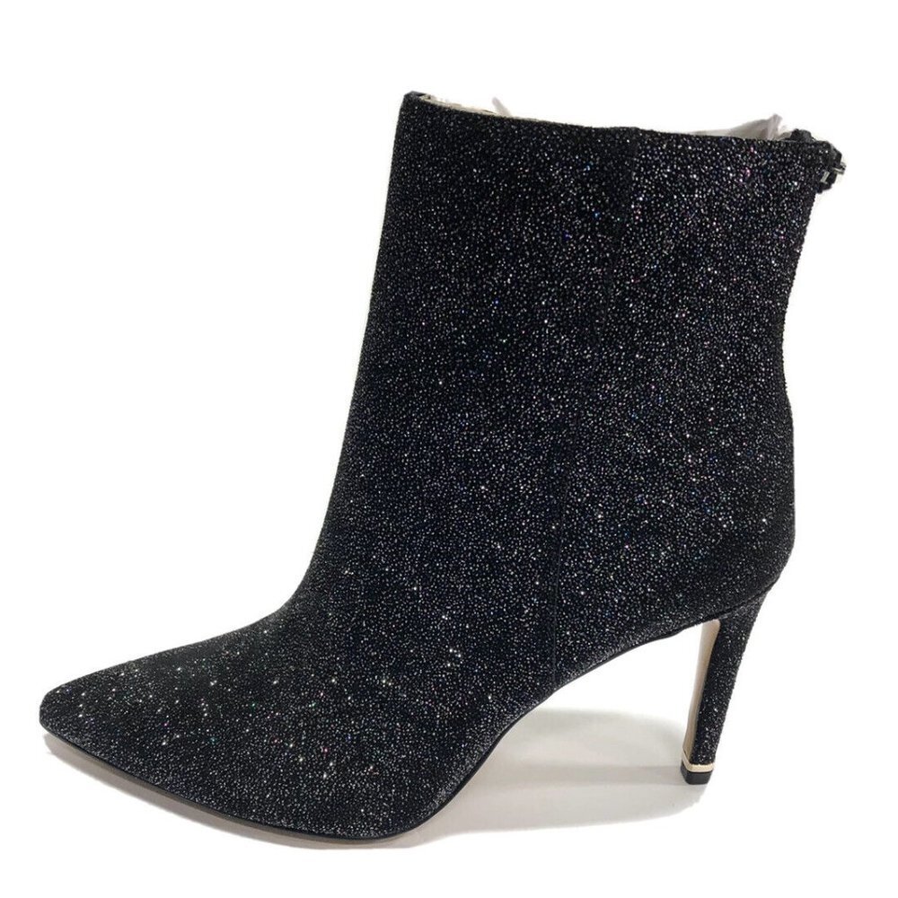 Kenneth Cole Women’s Riley 85 Black Sparkle Simple Bootie Size 8M